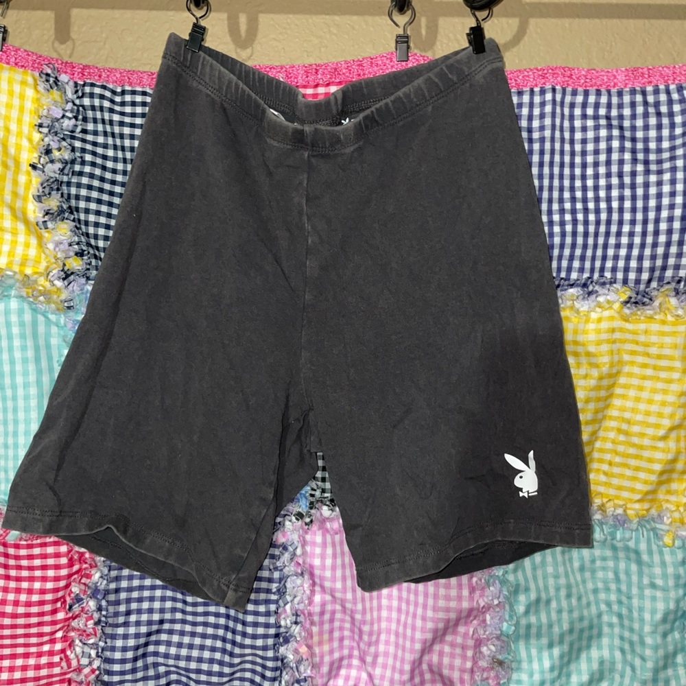Playboy x Pacsun Grey Biker shorts